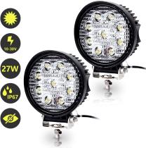 Ref LD27WTR - FARO TRABAJO CUADRADO 10-30V 22W 2200LUMENES DISPERSA FLOOD