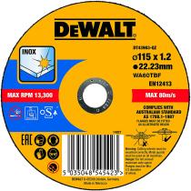 DEWALT Ref DT43903QZ - DISCO RADIAL 115X22.23X1.3MM INOX EXTREME METAL