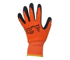 Ref G058C - GUANTE HILO CONTINUO NARANJA FLUOR RECUBIERTO CON NITRILO N