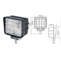 J2 Ref FT038 - FARO TRABAJO CUADRADO 10-30 V 27W 9LED 2250LM CONCENTRADA