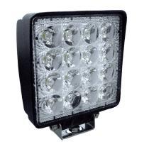 J2 Ref FT050 - FARO TRABAJO CUADRADO 10-30 V 48W 16LED 3500LM  CONCENTRADA